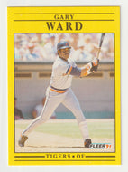 Gary Ward - Detroit Tigers (MLB Baseball Card) 1991 Fleer # 356 Mint
