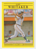 Lou Whitaker - Detroit Tigers (MLB Baseball Card) 1991 Fleer # 357 Mint