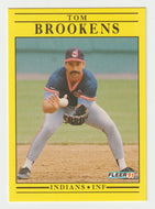 Tom Brookens - Cleveland Indians (MLB Baseball Card) 1991 Fleer # 362 Mint