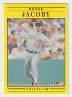 Brook Jacoby - Cleveland Indians (MLB Baseball Card) 1991 Fleer # 369 Mint