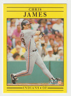 Chris James - Cleveland Indians (MLB Baseball Card) 1991 Fleer # 370 Mint
