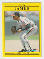 Dion James - Cleveland Indians (MLB Baseball Card) 1991 Fleer # 371 Mint