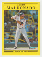 Candy Maldonado - Cleveland Indians (MLB Baseball Card) 1991 Fleer # 373 Mint
