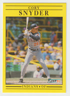 Cory Snyder - Cleveland Indians (MLB Baseball Card) 1991 Fleer # 378 Mint