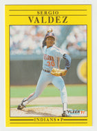 Sergio Valdez - Cleveland Indians (MLB Baseball Card) 1991 Fleer # 380 Mint