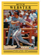 Mitch Webster - Cleveland Indians (MLB Baseball Card) 1991 Fleer # 384 Mint