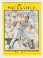Kevin Wickander - Cleveland Indians (MLB Baseball Card) 1991 Fleer # 385 Mint