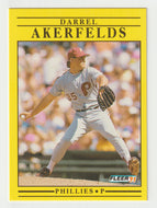 Darrel Akerfelds - Philadelphia Phillies (MLB Baseball Card) 1991 Fleer # 386 Mint