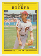 Rod Booker - Philadelphia Phillies (MLB Baseball Card) 1991 Fleer # 388 Mint