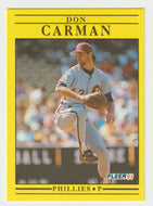 Don Carman - Philadelphia Phillies (MLB Baseball Card) 1991 Fleer # 390 Mint