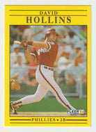 David Hollins - Philadelphia Phillies (MLB Baseball Card) 1991 Fleer # 399 Mint