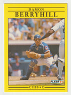 Damon Berryhill - Chicago Cubs (MLB Baseball Card) 1991 Fleer # 414 Mint