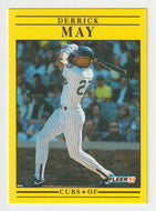 Derrick May - Chicago Cubs (MLB Baseball Card) 1991 Fleer # 427 Mint