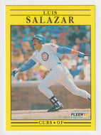 Luis Salazar - Chicago Cubs (MLB Baseball Card) 1991 Fleer # 430 Mint