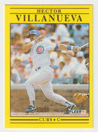 Hector Villanueva - Chicago Cubs (MLB Baseball Card) 1991 Fleer # 436 Mint