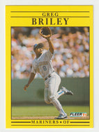 Greg Briley - Seattle Mariners (MLB Baseball Card) 1991 Fleer # 444 Mint