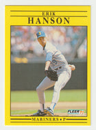 Erik Hanson - Seattle Mariners (MLB Baseball Card) 1991 Fleer # 451 Mint