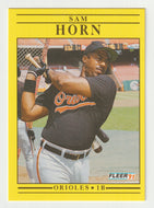 Sam Horn - Baltimore Orioles (MLB Baseball Card) 1991 Fleer # 477 Mint