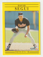 David Segui - Baltimore Orioles (MLB Baseball Card) 1991 Fleer # 492 Mint