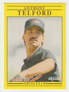 Anthony Telford RC - Baltimore Orioles (MLB Baseball Card) 1991 Fleer # 493 Mint