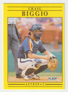 Craig Biggio - Houston Astros (MLB Baseball Card) 1991 Fleer # 499 Mint