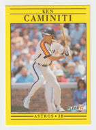 Ken Caminiti - Houston Astros (MLB Baseball Card) 1991 Fleer # 500 Mint