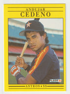 Andujar Cedeno - Houston Astros (MLB Baseball Card) 1991 Fleer # 502 Mint