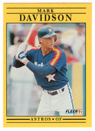 Mark Davidson - Houston Astros (MLB Baseball Card) 1991 Fleer # 504 Mint
