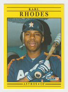 Karl Rhodes - Houston Astros (MLB Baseball Card) 1991 Fleer # 514 Mint