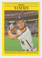 Mike Simms RC - Houston Astros (MLB Baseball Card) 1991 Fleer # 516 Mint