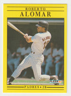 Roberto Alomar - San Diego Padres (MLB Baseball Card) 1991 Fleer # 523 Mint