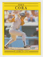 Joey Cora - San Diego Padres (MLB Baseball Card) 1991 Fleer # 527 Mint