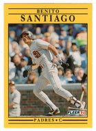 Benito Santiago - San Diego Padres (MLB Baseball Card) 1991 Fleer # 542 Mint