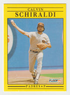 Calvin Schiraldi - San Diego Padres (MLB Baseball Card) 1991 Fleer # 543 Mint