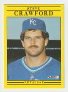 Steve Crawford - Kansas City Royals (MLB Baseball Card) 1991 Fleer # 554 Mint
