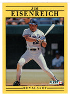 Jim Eisenreich - Kansas City Royals (MLB Baseball Card) 1991 Fleer # 557 Mint
