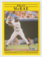 Brian McRae RC - Kansas City Royals (MLB Baseball Card) 1991 Fleer # 563 Mint