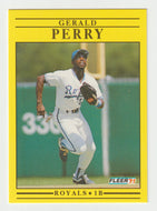Gerald Perry - Kansas City Royals (MLB Baseball Card) 1991 Fleer # 566 Mint