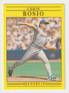 Chris Bosio - Kansas City Royals (MLB Baseball Card) 1991 Fleer # 576 Mint