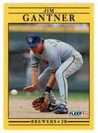 Jim Gantner - Milwaukee Brewers (MLB Baseball Card) 1991 Fleer # 584 Mint