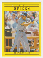 Bill Spiers - Milwaukee Brewers (MLB Baseball Card) 1991 Fleer # 597 Mint