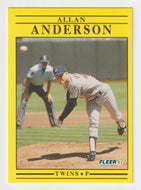 Allan Anderson - Minnesota Twins (MLB Baseball Card) 1991 Fleer # 603 Mint