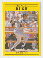 Randy Bush - Minnesota Twins (MLB Baseball Card) 1991 Fleer # 605 Mint