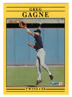 Greg Gagne - Minnesota Twins (MLB Baseball Card) 1991 Fleer # 610 Mint