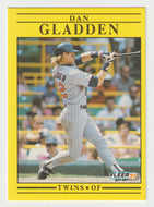 Dan Gladden - Minnesota Twins (MLB Baseball Card) 1991 Fleer # 611 Mint