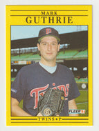 Mark Guthrie - Minnesota Twins (MLB Baseball Card) 1991 Fleer # 612 Mint
