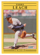 Terry Leach - Minnesota Twins (MLB Baseball Card) 1991 Fleer # 616 Mint