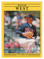 David West - Minnesota Twins (MLB Baseball Card) 1991 Fleer # 627 Mint