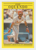 Jose Oquendo - St. Louis Cardinals (MLB Baseball Card) 1991 Fleer # 640 Mint