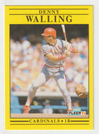 Denny Walling - St. Louis Cardinals (MLB Baseball Card) 1991 Fleer # 651 Mint